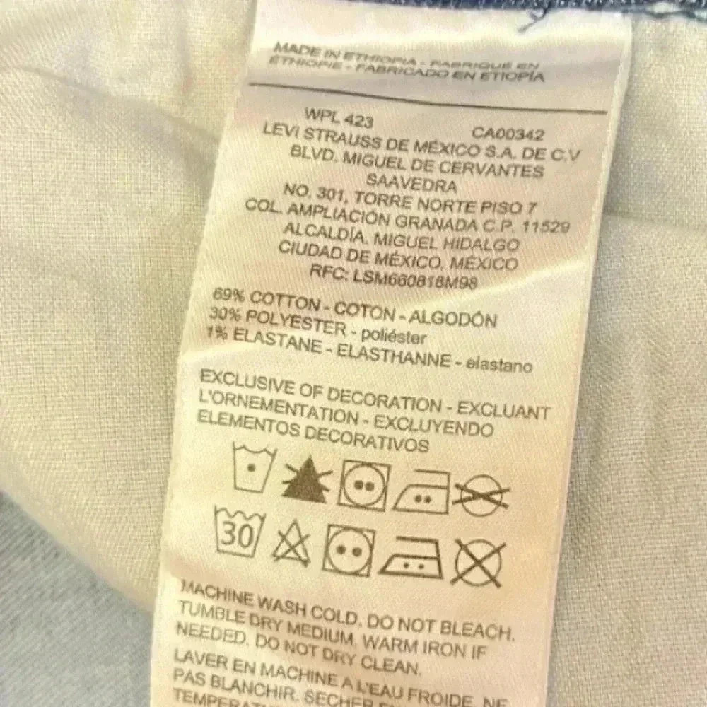 Levis Signature Mid Rise Skinny Womens Jeans 6M  W28/L30  Blue Stretch Med Wash - Picture 3 of 8